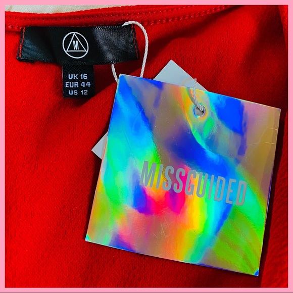 MISSGUIDED | NWT Plunge Front Red Jumpsuit - Picture 6 of 6